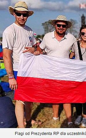 Flagi od Prezydenta RP dla uczestników Światowych Dni Młodzieży